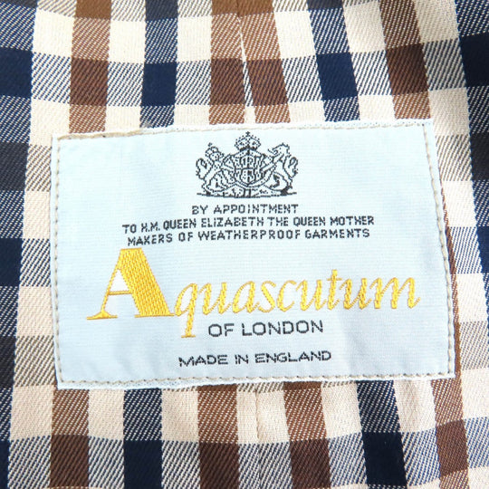 Aquascutum trench coat cotton khaki mens No size listed Used Authentic
