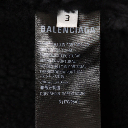BALENCIAGA Hoodie 773668 TPUQ2 Main: 99% cotton, Main: 1% polyurethane, Part: 91% cotton, Part: 9% polyurethane, Lining: 100% polyester black 3B Sports Icon hoodie mens 3 Used Authentic
