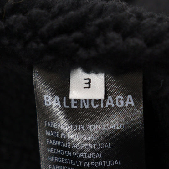 BALENCIAGA Hoodie 773668 TPUQ2 Main: 99% cotton, Main: 1% polyurethane, Part: 91% cotton, Part: 9% polyurethane, Lining: 100% polyester black 3B Sports Icon hoodie mens 3 Used Authentic