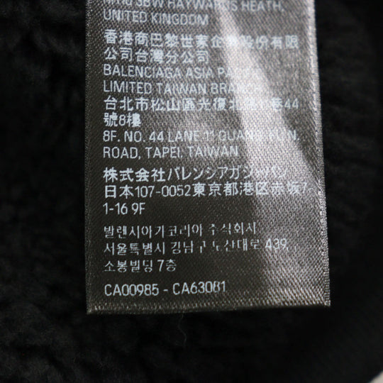 BALENCIAGA Hoodie 773668 TPUQ2 Main: 99% cotton, Main: 1% polyurethane, Part: 91% cotton, Part: 9% polyurethane, Lining: 100% polyester black 3B Sports Icon hoodie mens 3 Used Authentic