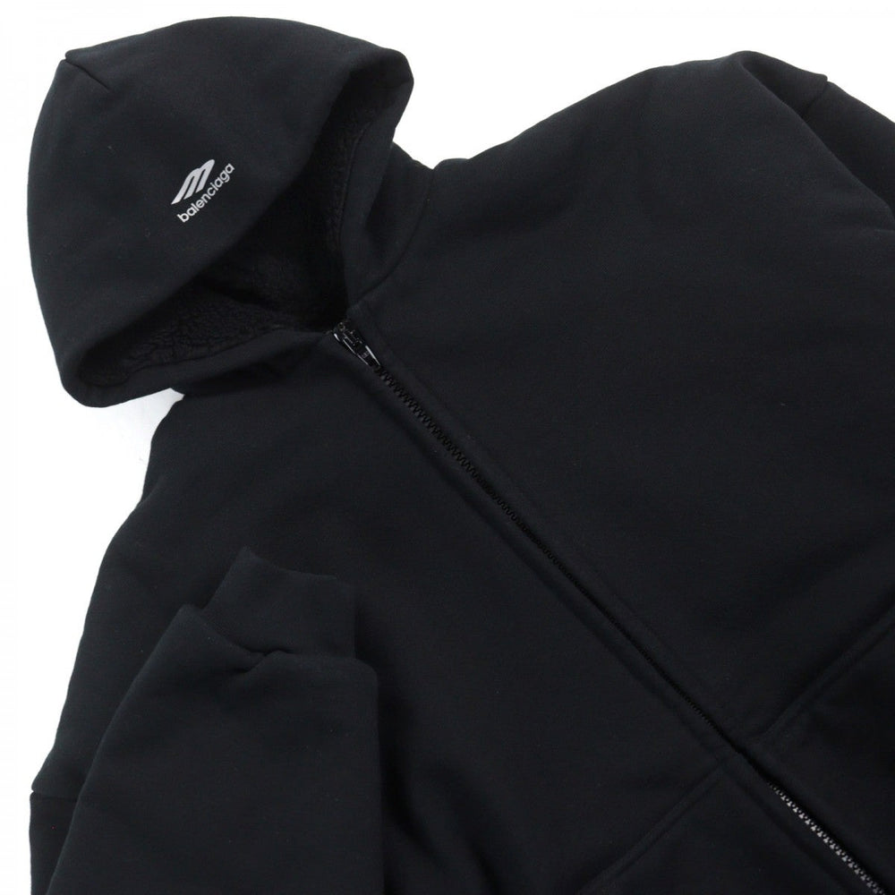 BALENCIAGA Hoodie 773668 TPUQ2 Main: 99% cotton, Main: 1% polyurethane, Part: 91% cotton, Part: 9% polyurethane, Lining: 100% polyester black 3B Sports Icon hoodie mens 3 Used Authentic