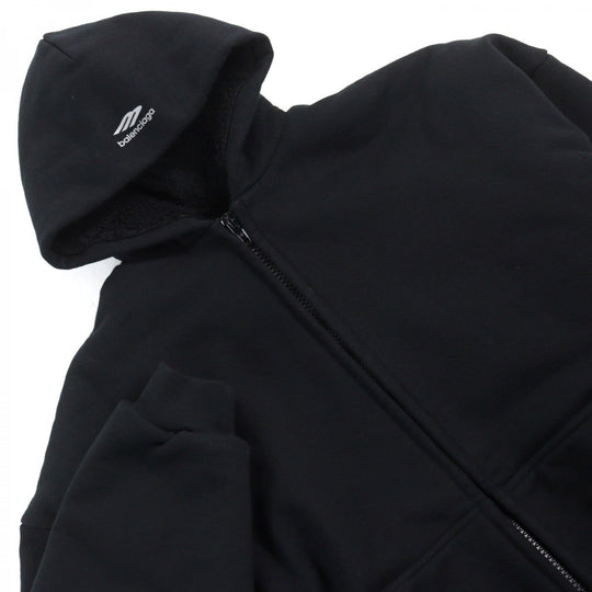 BALENCIAGA Hoodie 773668 TPUQ2 Main: 99% cotton, Main: 1% polyurethane, Part: 91% cotton, Part: 9% polyurethane, Lining: 100% polyester black 3B Sports Icon hoodie mens 3 Used Authentic