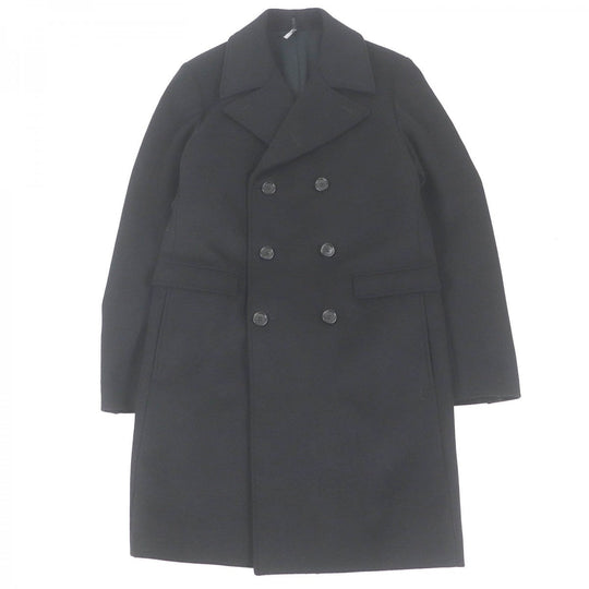 Dior HOMME Chester coat 433C330A3183 Outer: 80% wool, Outer: 20% cashmere, Lining: 55% rayon, Lining: 45% cupra, Sleeve lining: 100% cupra black mens 48 Used Authentic