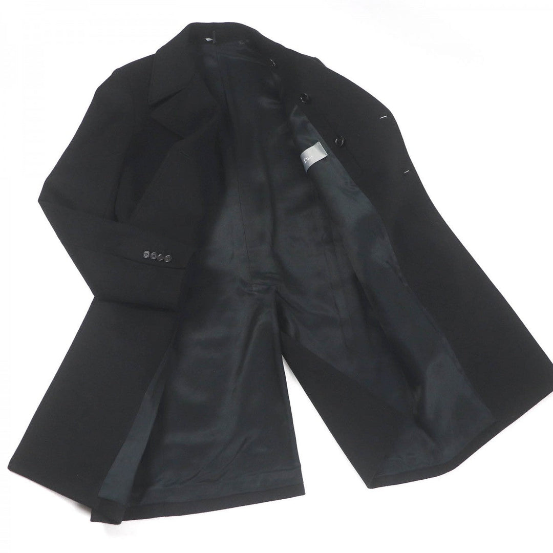 Dior HOMME Chester coat 433C330A3183 Outer: 80% wool, Outer: 20% cashmere, Lining: 55% rayon, Lining: 45% cupra, Sleeve lining: 100% cupra black mens 48 Used Authentic