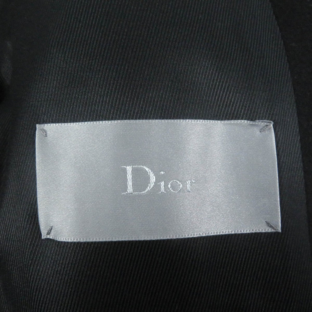 Dior HOMME Chester coat 433C330A3183 Outer: 80% wool, Outer: 20% cashmere, Lining: 55% rayon, Lining: 45% cupra, Sleeve lining: 100% cupra black mens 48 Used Authentic