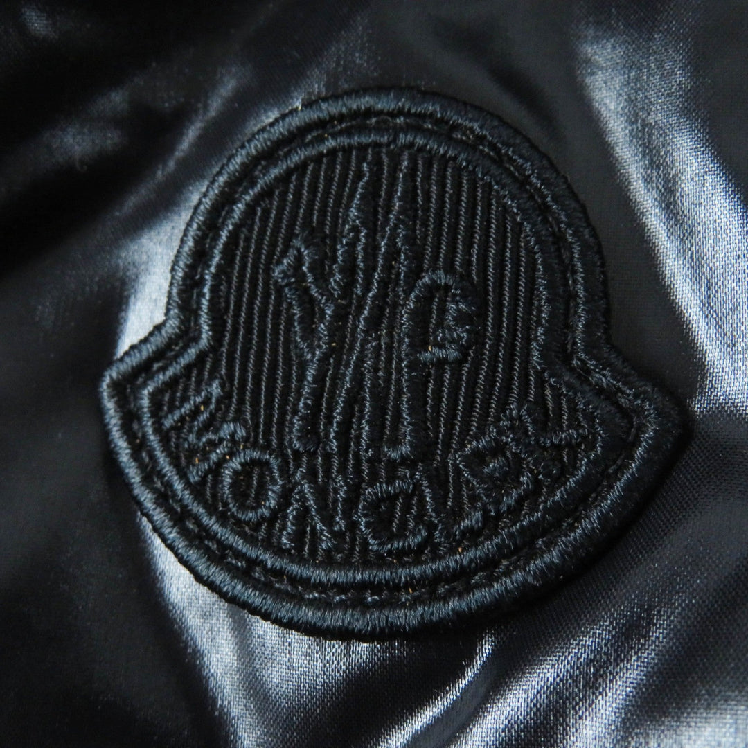 MONCLER Down jacket Outer: 100% nylon, Filling: 90% down, Filling: 10% feather, Lining: 100% nylon, Part: 46% wool Black White GINAVELLE Women Used Authentic