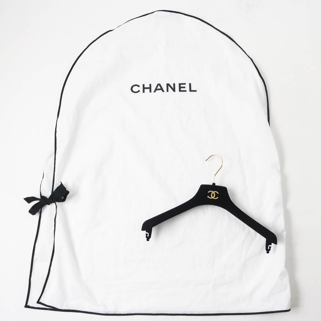 CHANEL Jacket 22P P72383 Outer: 48% acrylic, Outer: 27% polyester, Outer: 16% cotton, Outer: 9% polyamide (nylon), Lining: 100% silk Purple type Women 36 Used Authentic