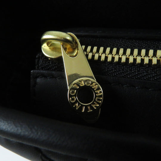 HUNTING WORLD Tote Bag Main: Batucross black Battue Diamante Women Used Authentic