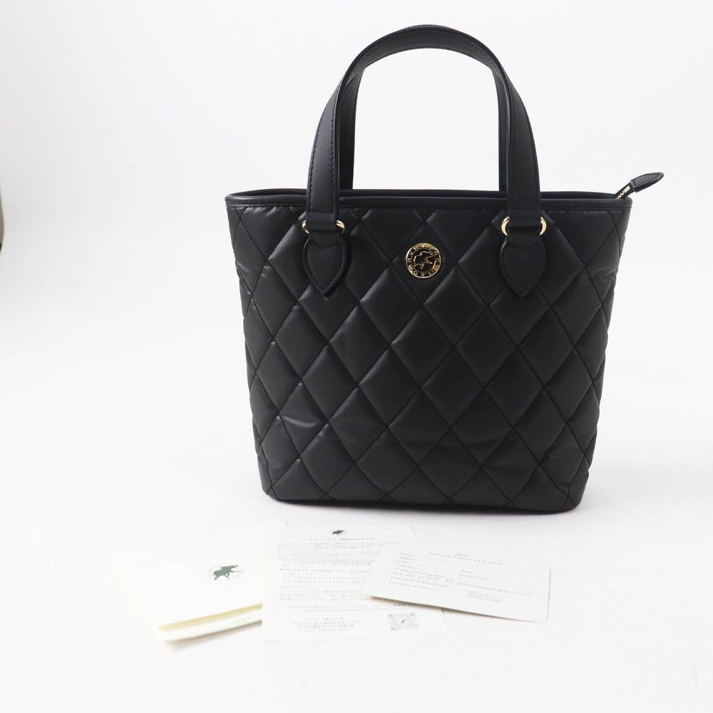 HUNTING WORLD Tote Bag Main: Batucross black Battue Diamante Women Used Authentic