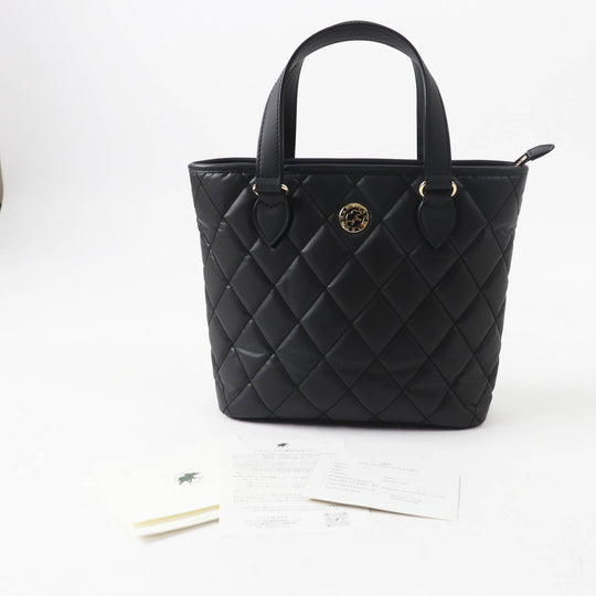 HUNTING WORLD Tote Bag Main: Batucross black Battue Diamante Women Used Authentic