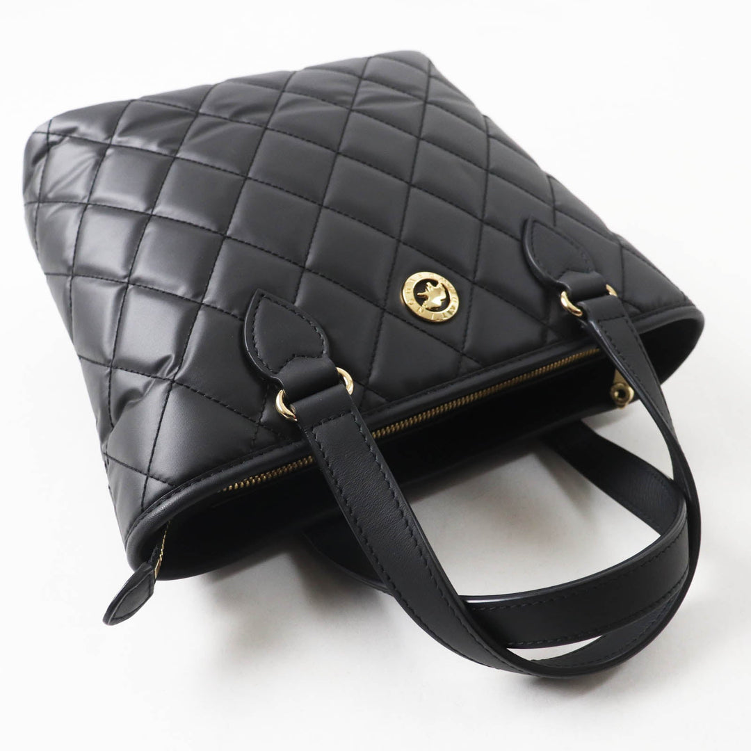 HUNTING WORLD Tote Bag Main: Batucross black Battue Diamante Women Used Authentic