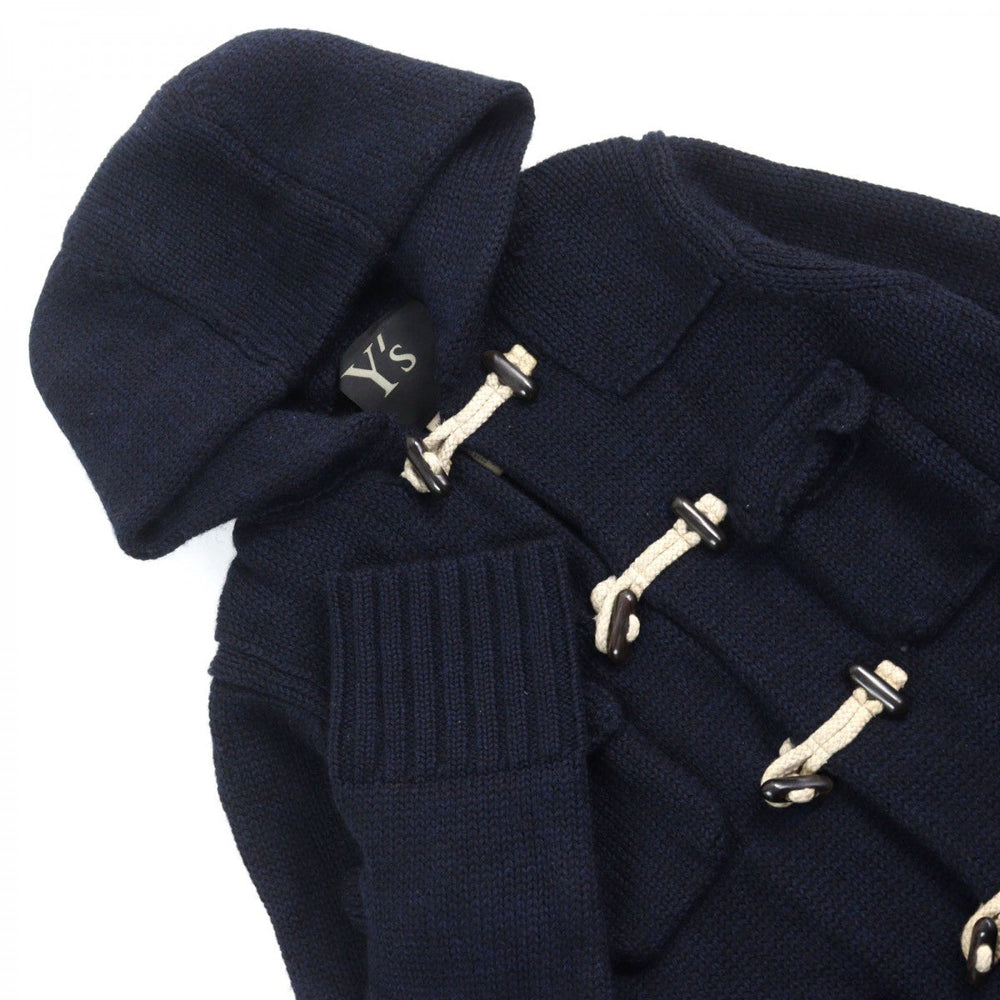 Y's Duffel coat YD-K18-155  Main: 100% wool Navy mens 3 Used Authentic