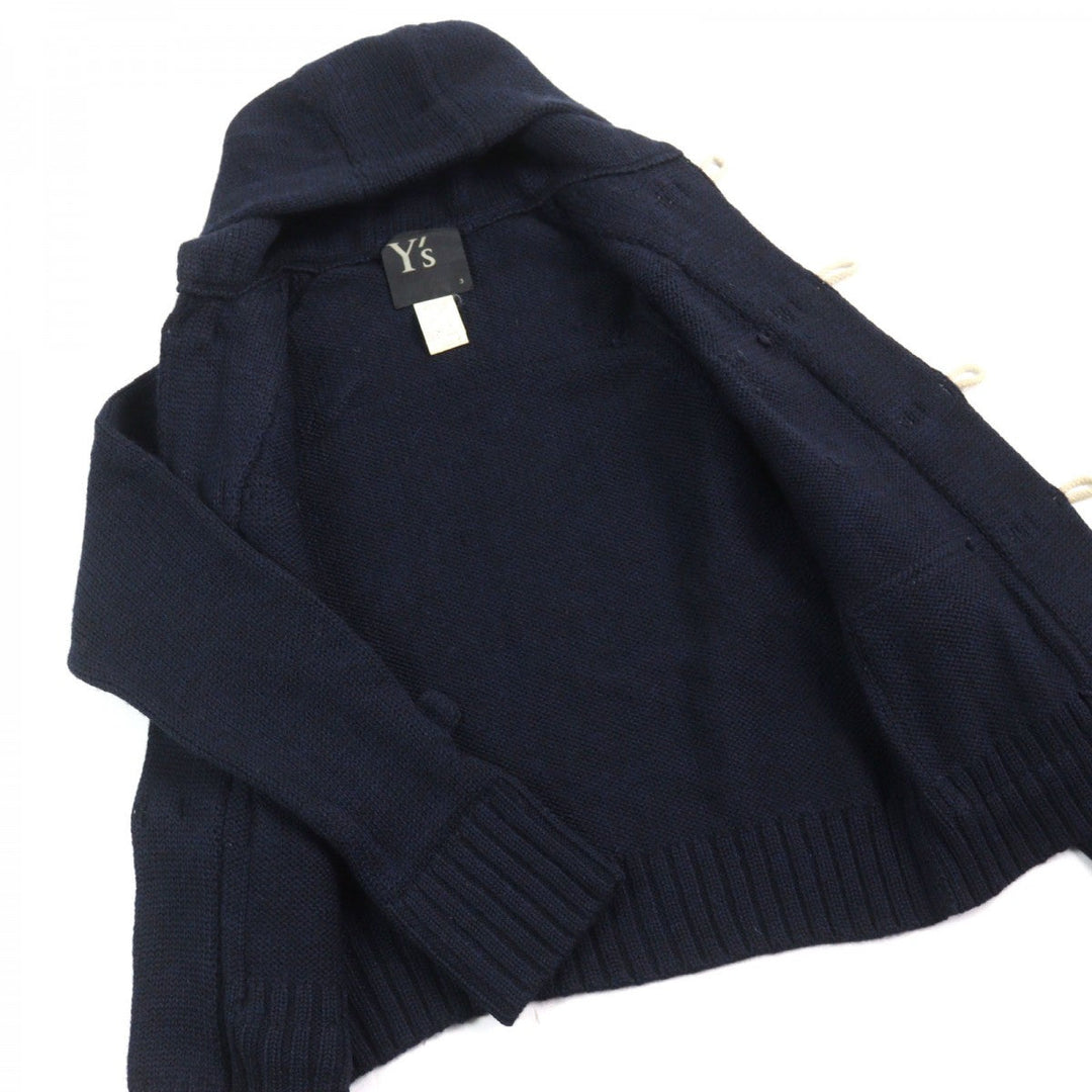 Y's Duffel coat YD-K18-155  Main: 100% wool Navy mens 3 Used Authentic