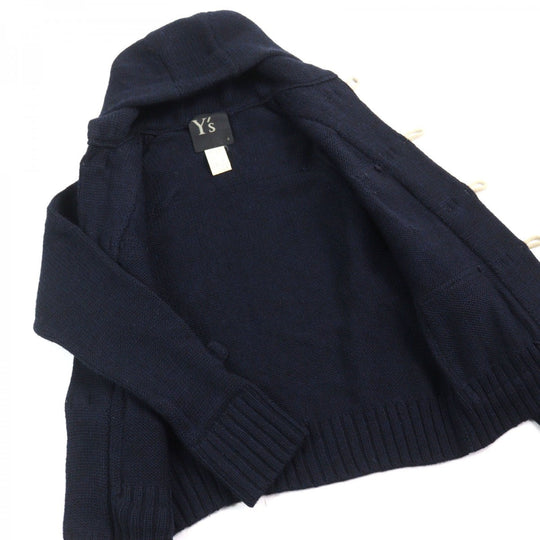 Y's Duffel coat YD-K18-155  Main: 100% wool Navy mens 3 Used Authentic