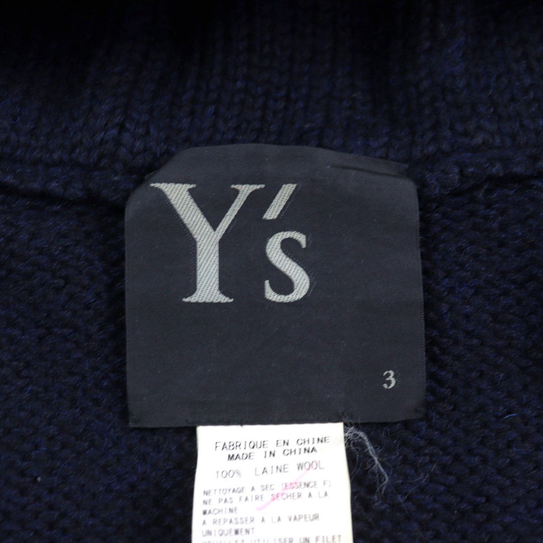 Y's Duffel coat YD-K18-155  Main: 100% wool Navy mens 3 Used Authentic