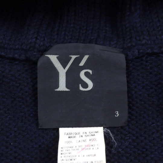 Y's Duffel coat YD-K18-155  Main: 100% wool Navy mens 3 Used Authentic