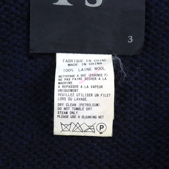 Y's Duffel coat YD-K18-155  Main: 100% wool Navy mens 3 Used Authentic