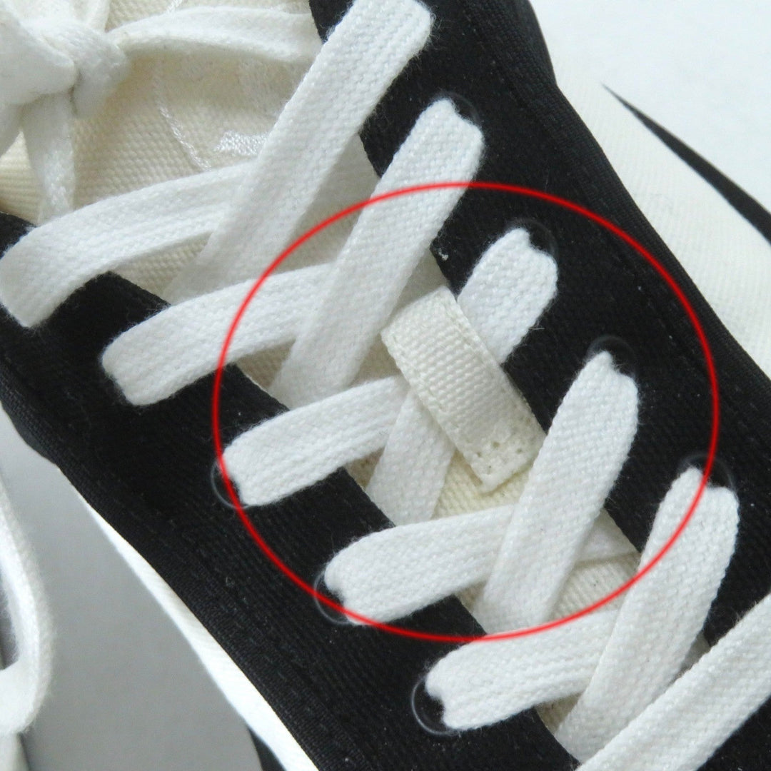 CHANEL Low cut sneakers G37488 Main: Canvas Black White Women 37 Used Authentic