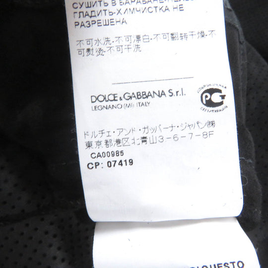 DOLCE&GABBANA tailored jacket G2ND6L Main: 100% lambskin black mens 46 Used Authentic