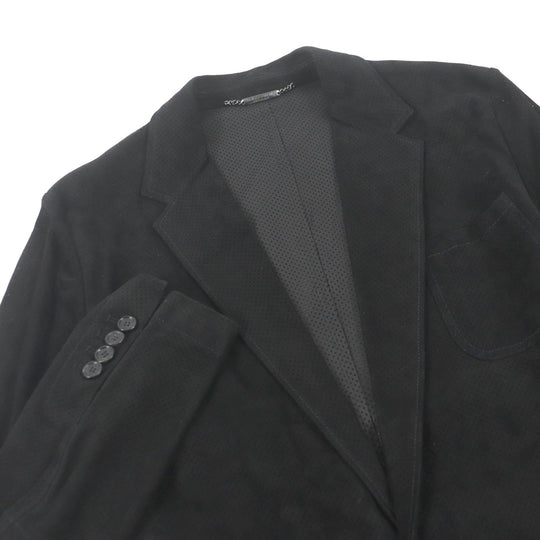 DOLCE&GABBANA tailored jacket G2ND6L Main: 100% lambskin black mens 46 Used Authentic