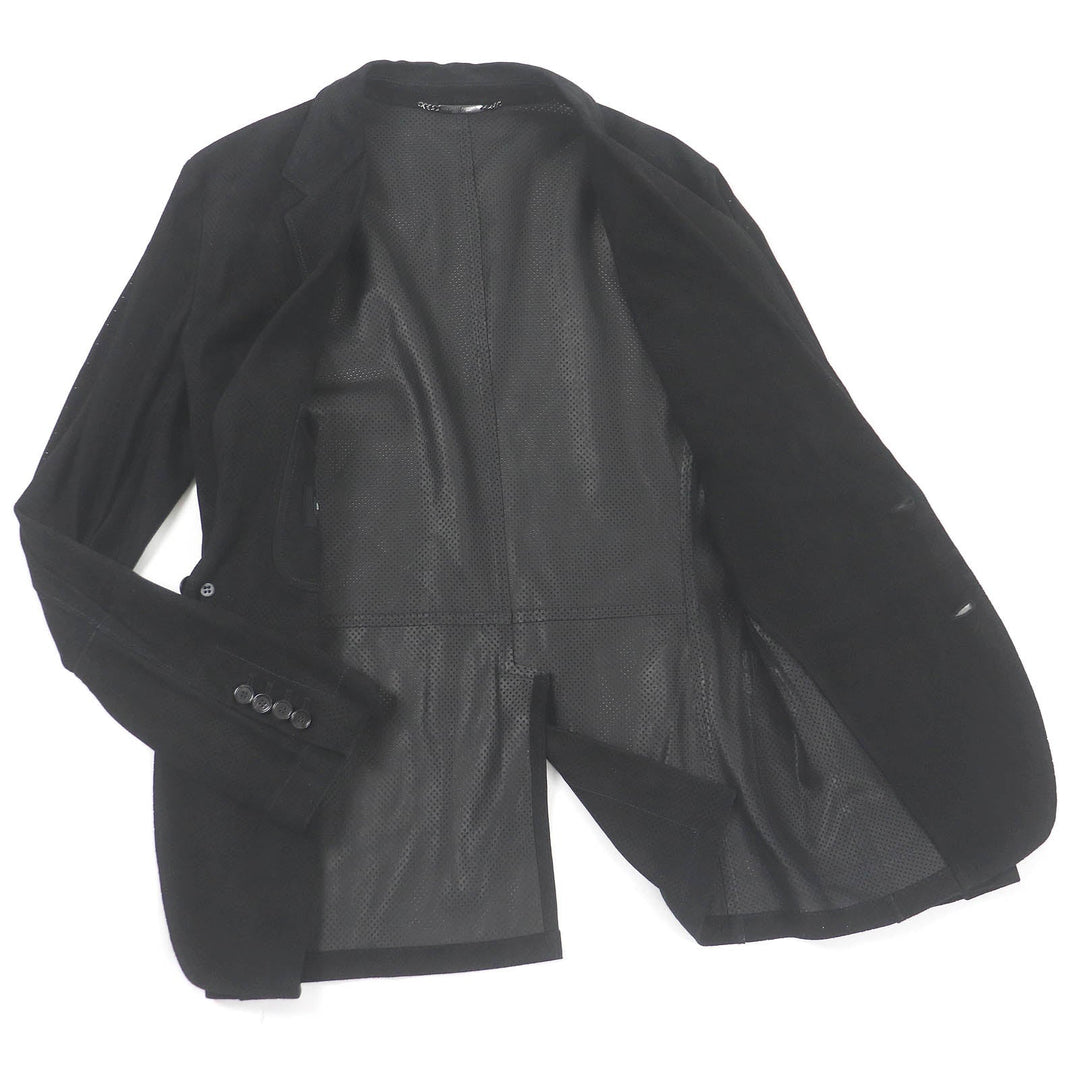 DOLCE&GABBANA tailored jacket G2ND6L Main: 100% lambskin black mens 46 Used Authentic
