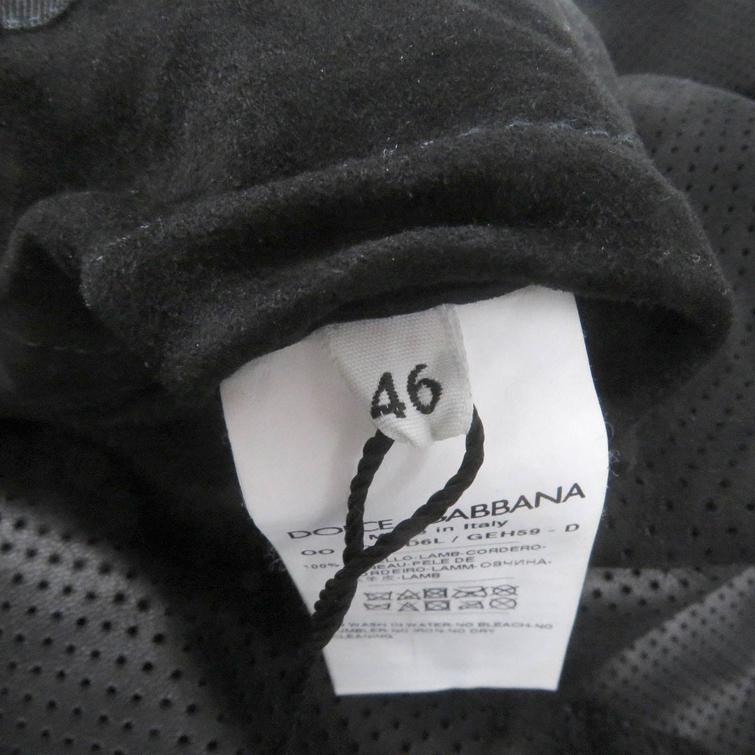DOLCE&GABBANA tailored jacket G2ND6L Main: 100% lambskin black mens 46 Used Authentic