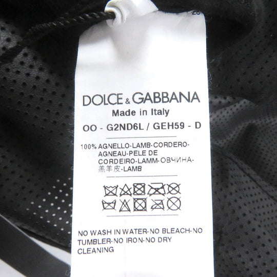 DOLCE&GABBANA tailored jacket G2ND6L Main: 100% lambskin black mens 46 Used Authentic