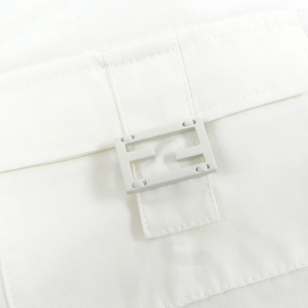 FENDI Long sleeve shirt FS1086 Main: 100% cotton white mens 39 Used Authentic
