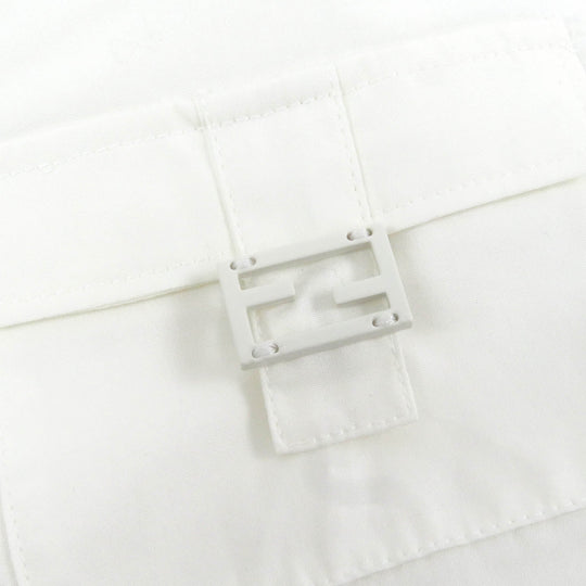 FENDI Long sleeve shirt FS1086 Main: 100% cotton white mens 39 Used Authentic