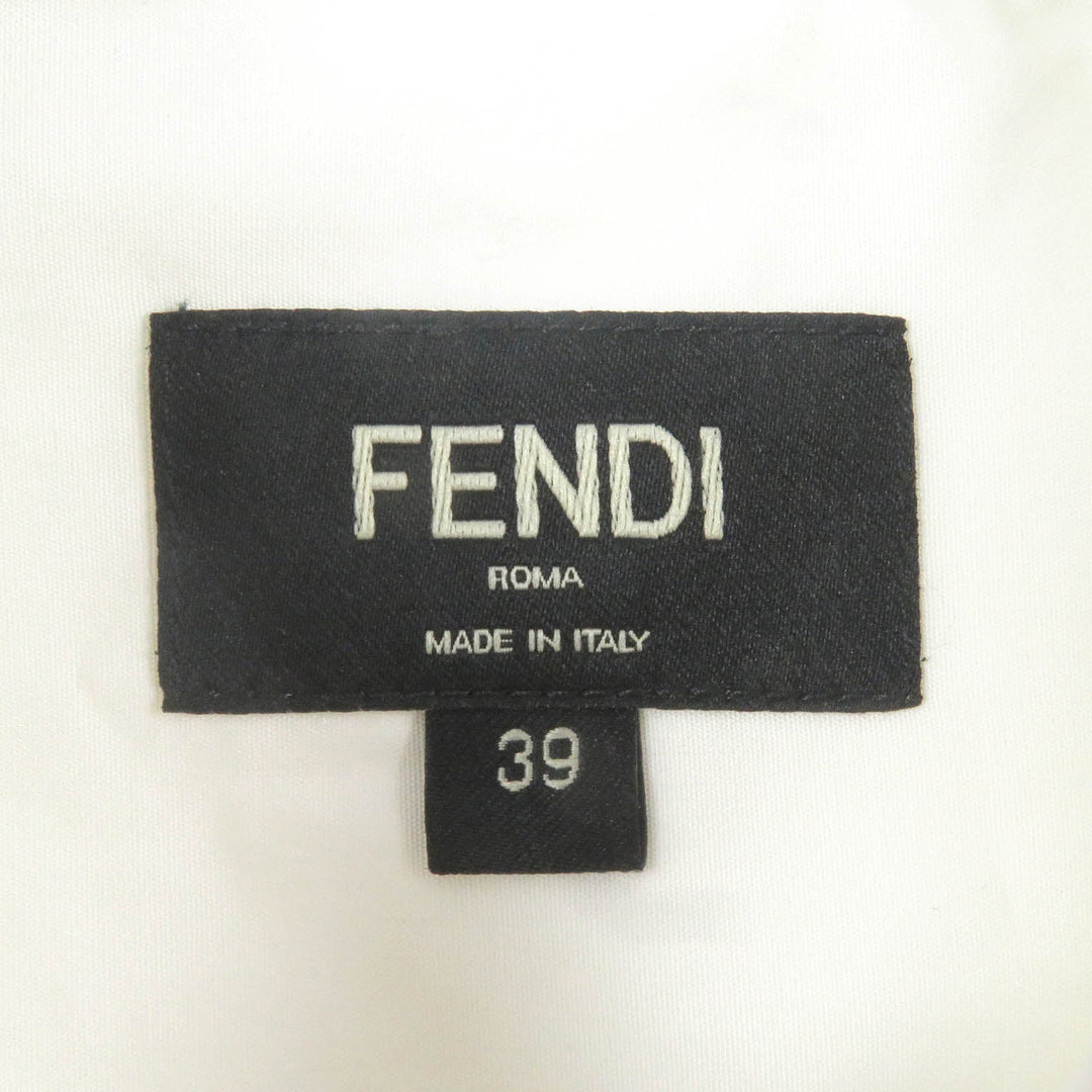 FENDI Long sleeve shirt FS1086 Main: 100% cotton white mens 39 Used Authentic