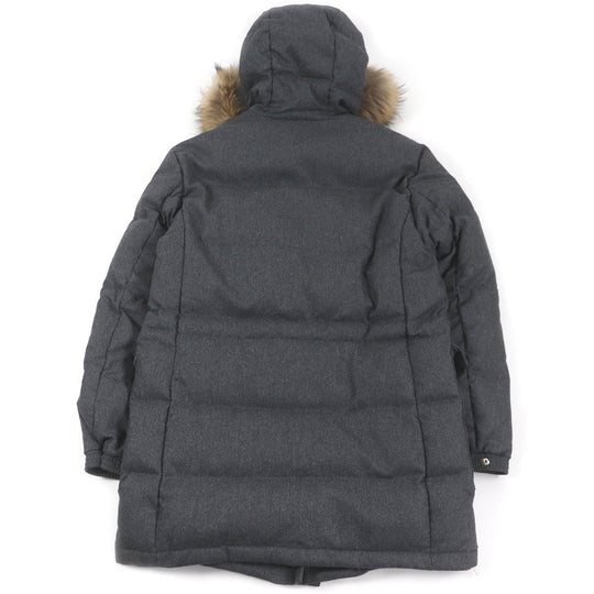 Dunhill down coat Outer: 90% wool, Outer: 8% cashmere, Outer: 2% polyurethane, Lining: 90% nylon, Lining: 10% polyurethane gray mens Used Authentic