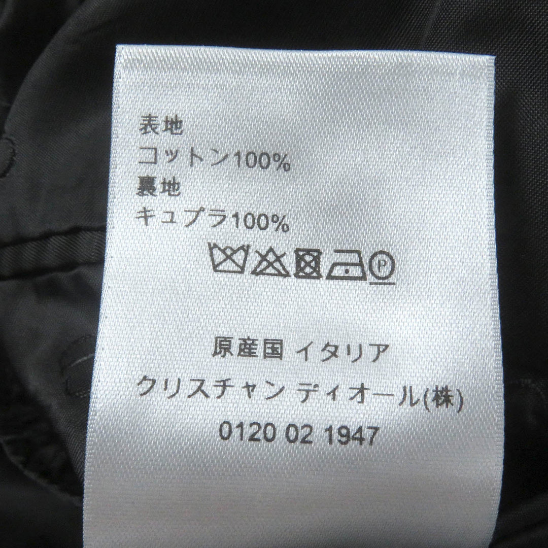 Dior HOMME Chester coat 993C307A4517 Outer: 100% cotton, Lining: 100% cupra black mens 44 Used Authentic