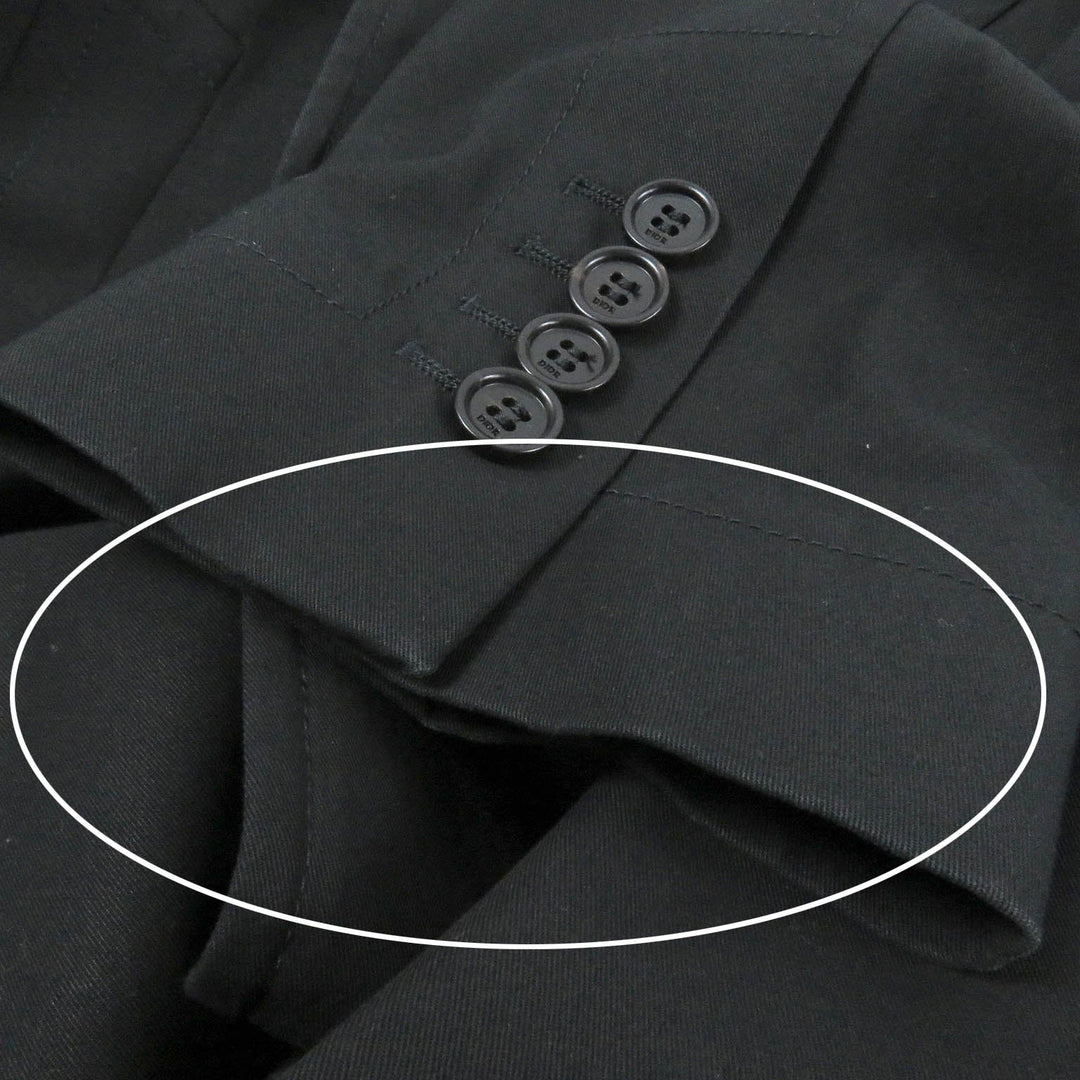 Dior HOMME Chester coat 993C307A4517 Outer: 100% cotton, Lining: 100% cupra black mens 44 Used Authentic