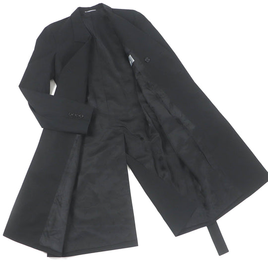 Dior HOMME Chester coat 993C307A4517 Outer: 100% cotton, Lining: 100% cupra black mens 44 Used Authentic