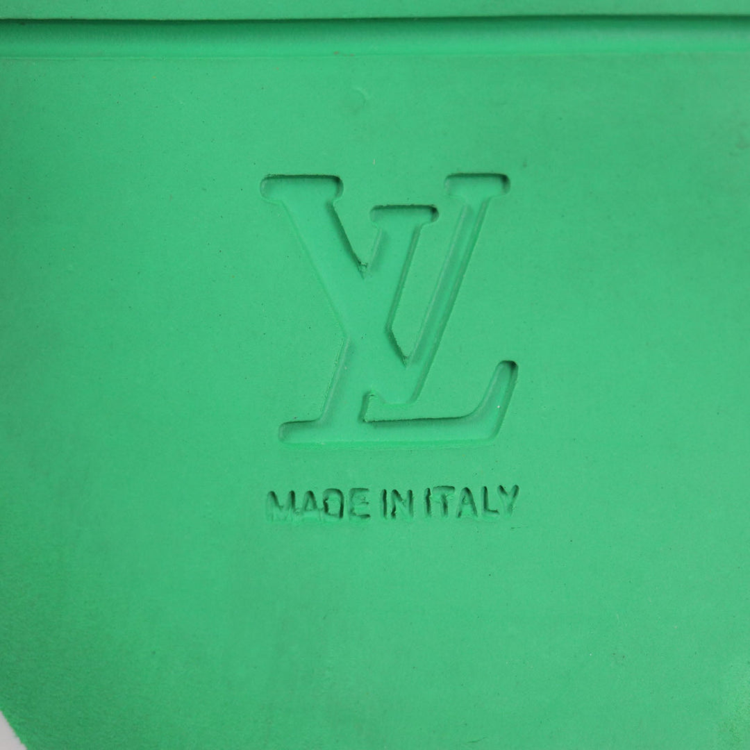 LOUIS VUITTON Sandals Main: Leather green miami line mens 7 Used Authentic