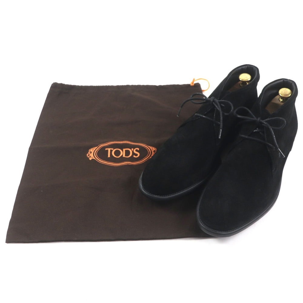 TOD�fS Ankle boots Main: Suede leather black mens 8.5 Used Authentic