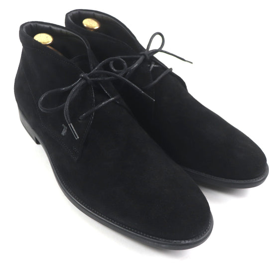 TOD�fS Ankle boots Main: Suede leather black mens 8.5 Used Authentic