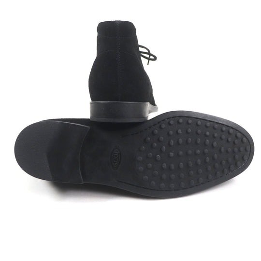 TOD�fS Ankle boots Main: Suede leather black mens 8.5 Used Authentic