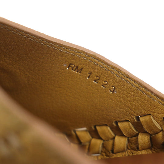 CELINE Mule Main: Suede leather, Main: Calf leather Brown Marl Triomphe mens 39 Used Authentic