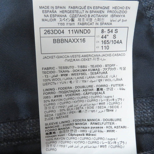 Dunhill blazer Outer: 100% wool, Lining: 50% cupra, Lining: 50% silk, Sleeve lining: 100% cupra blue mens 54 Used Authentic