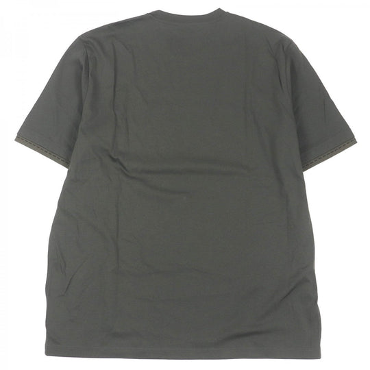 HERMES Short sleeve T-shirt Main: 100% cotton khaki mens M Used Authentic