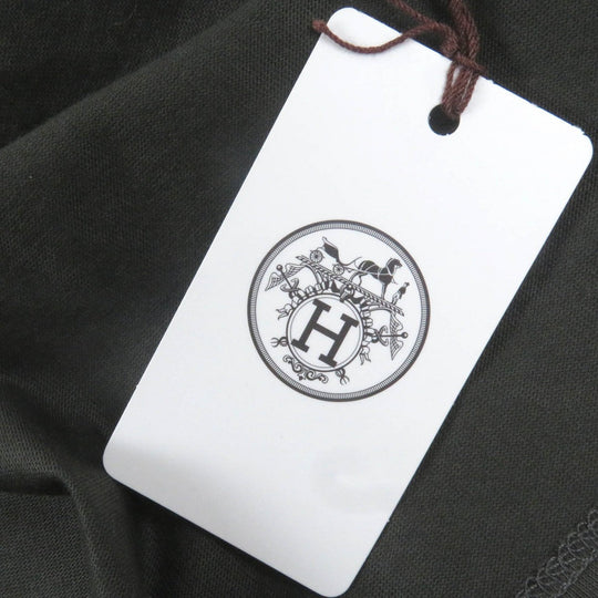 HERMES Short sleeve T-shirt Main: 100% cotton khaki mens M Used Authentic