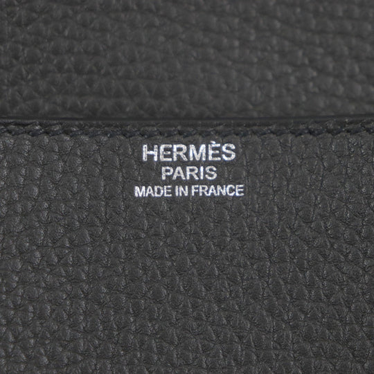 HERMES Shoulder Bag Taurillon Clemence Pron Taupe Steve Kaporal 27