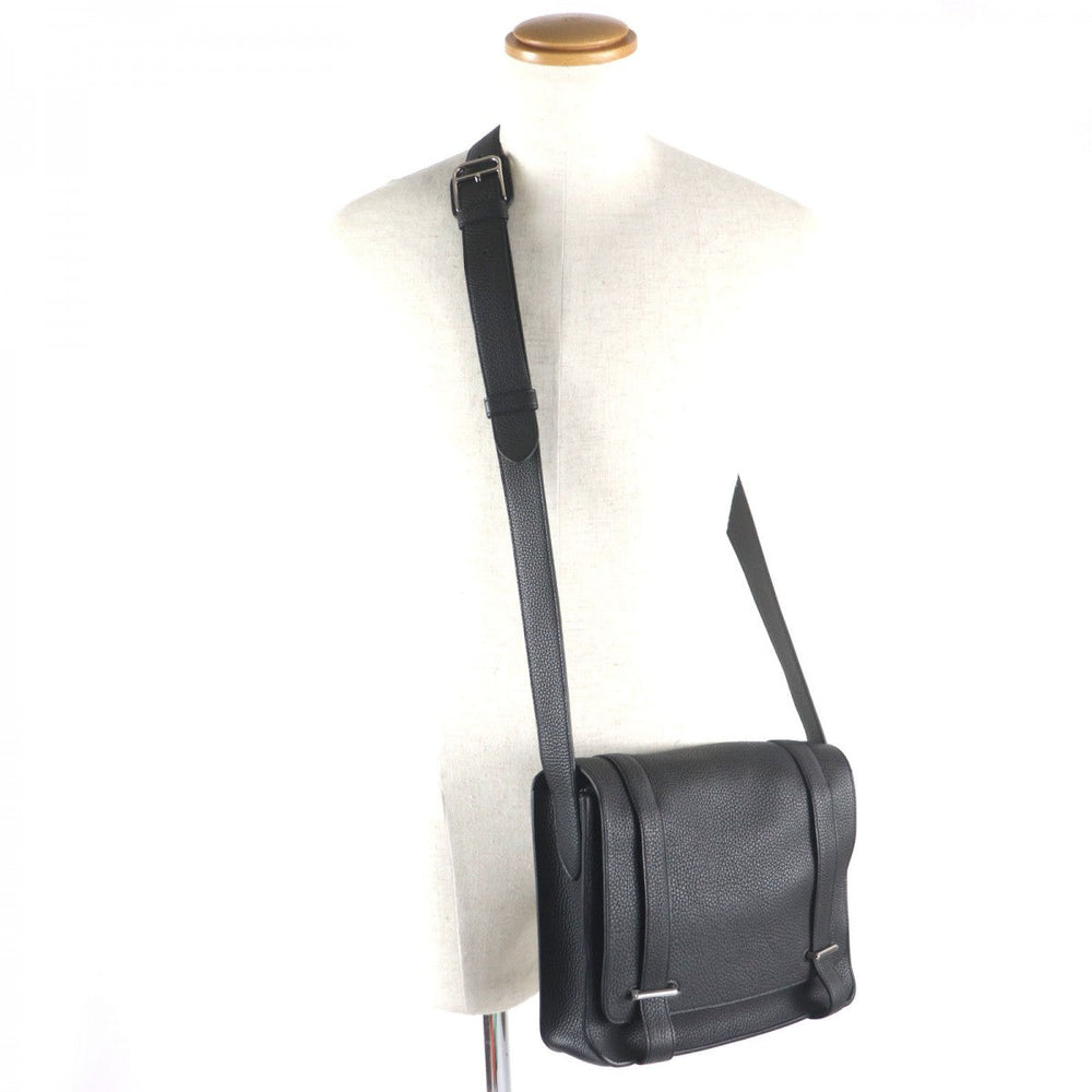 HERMES Shoulder Bag Taurillon Clemence Pron Taupe Steve Kaporal 27