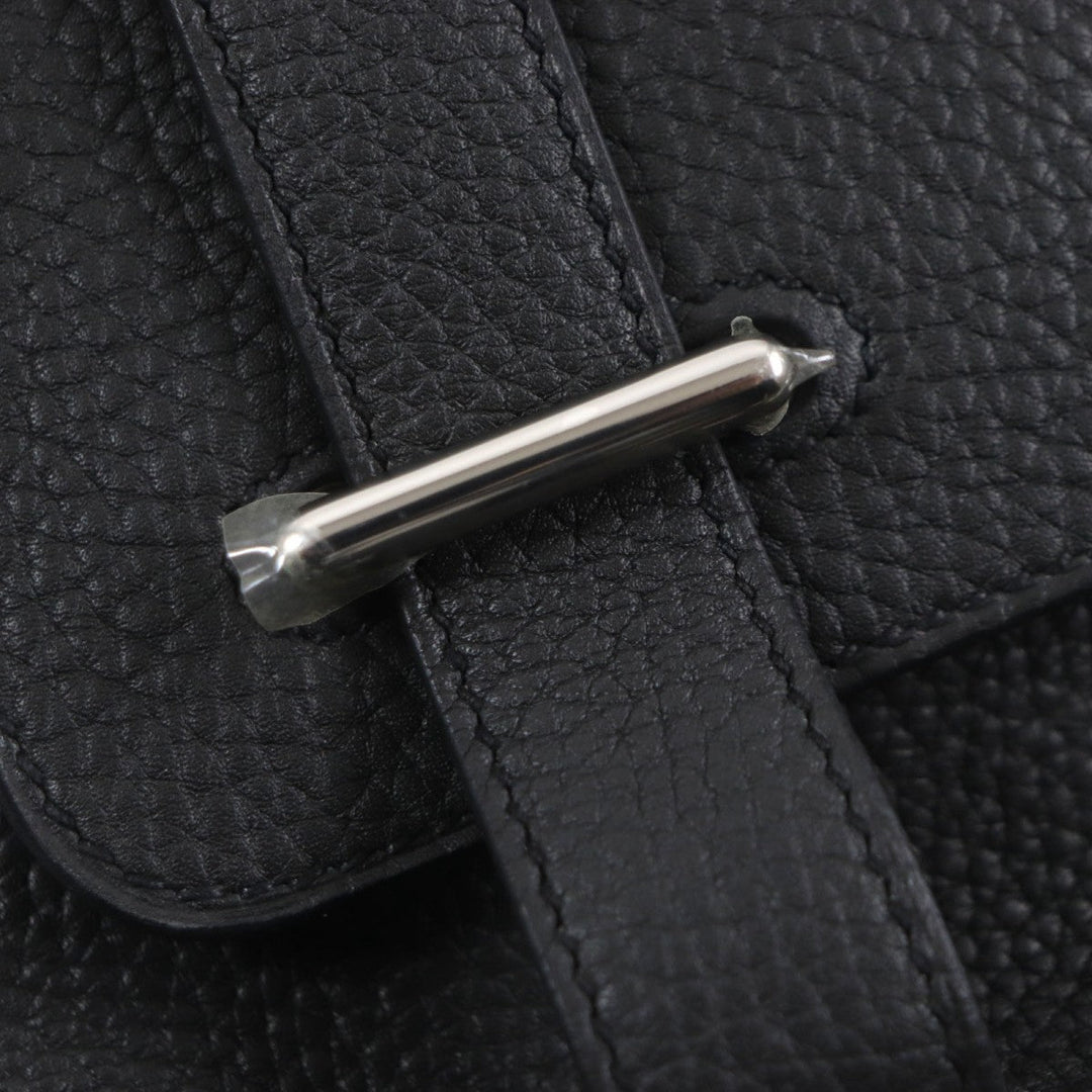HERMES Shoulder Bag Taurillon Clemence Pron Taupe Steve Kaporal 27