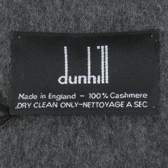 Dunhill Scarf Main: 100% cashmere gray mens Used Authentic
