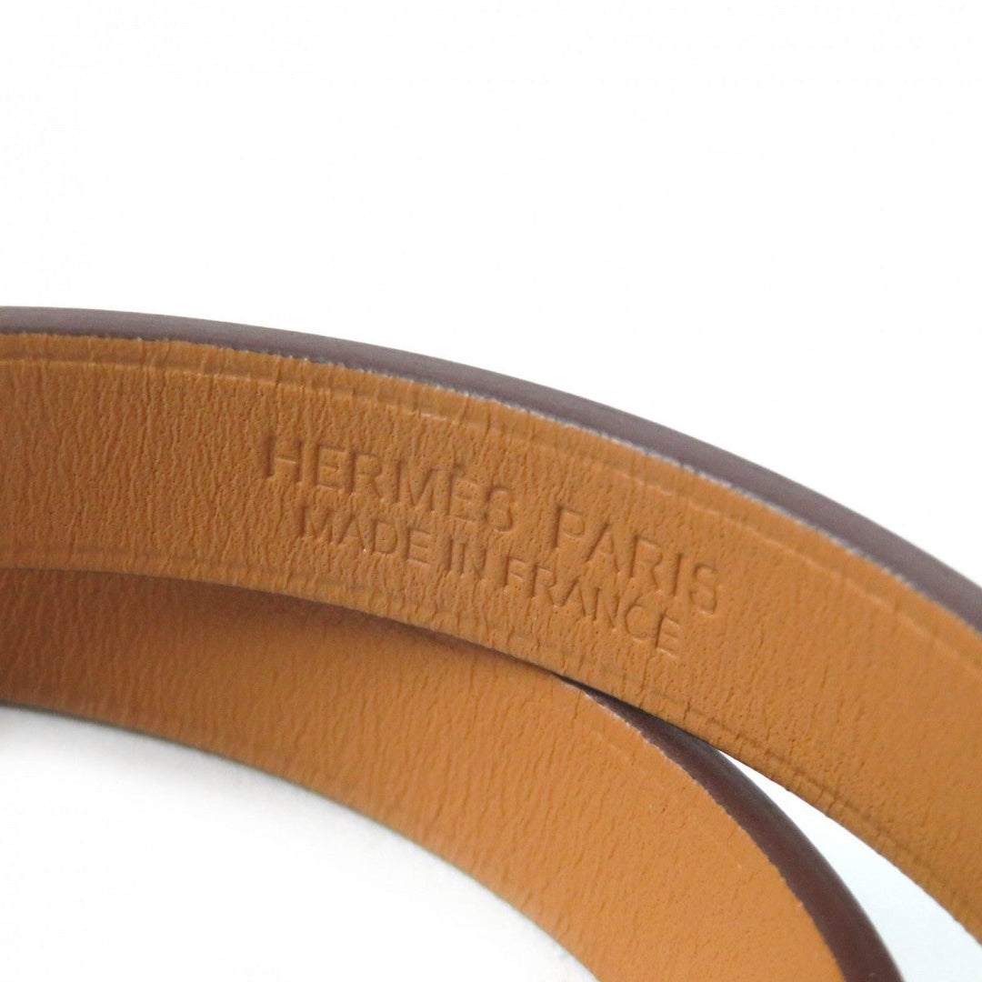 HERMES bracelet Main: Vaux Swift Green Ivory Mini kelly Doubletour Lucky Daisy Women Used Authentic