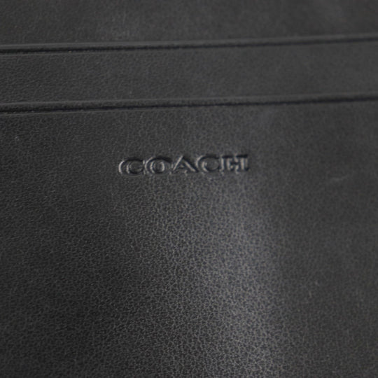 COACH Long Wallet Purse F66562 Main: PVC, Part: Leather Black Grey mens Used Authentic