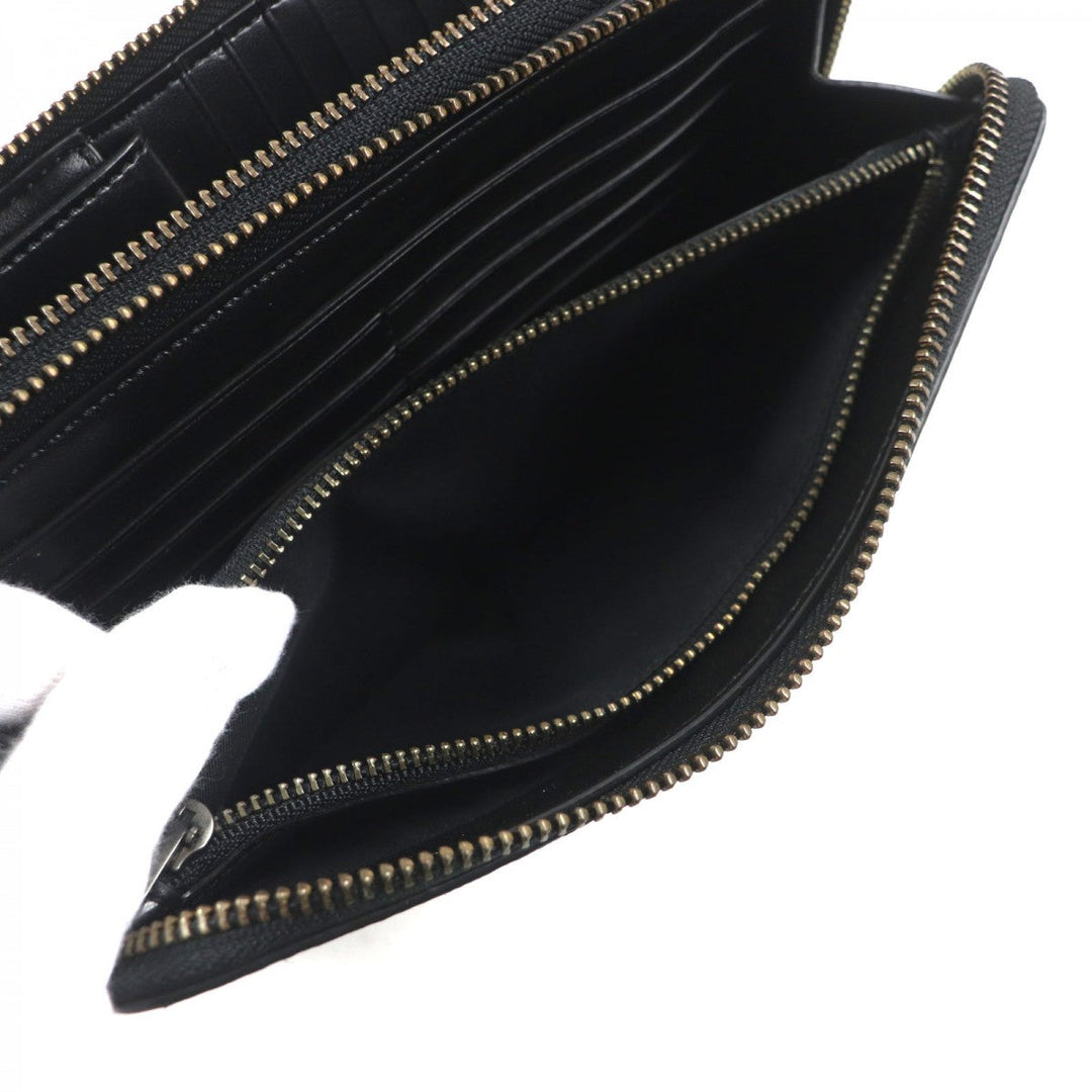 COACH Long Wallet Purse F66562 Main: PVC, Part: Leather Black Grey mens Used Authentic