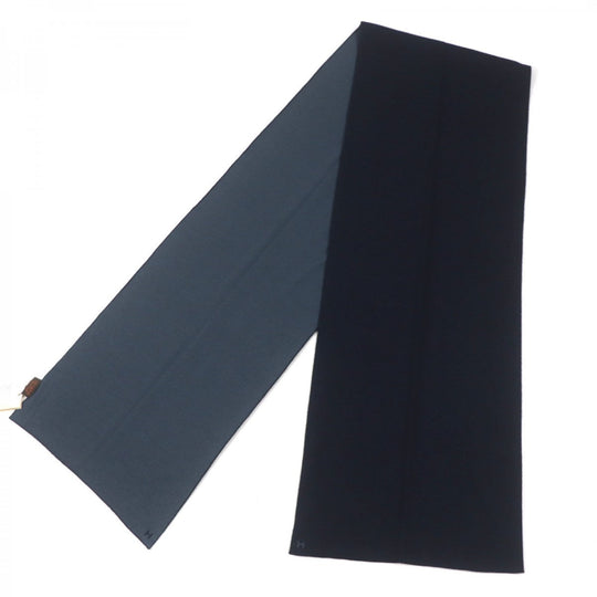 HERMES Scarf 733631T Main: 70% cashmere, Main: 30% silk MARINE ARDOISE Allertour mens Used Authentic